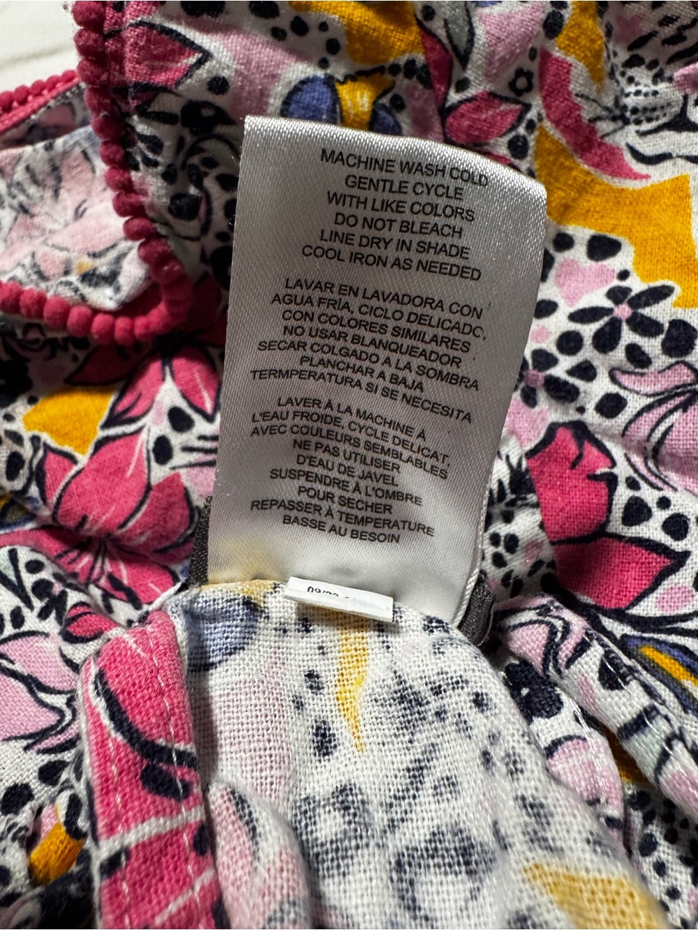 ๐ Vince Camuto Floral Romper 3T | Linen Blend Bow Strap VGUC - Picture 5 of 7